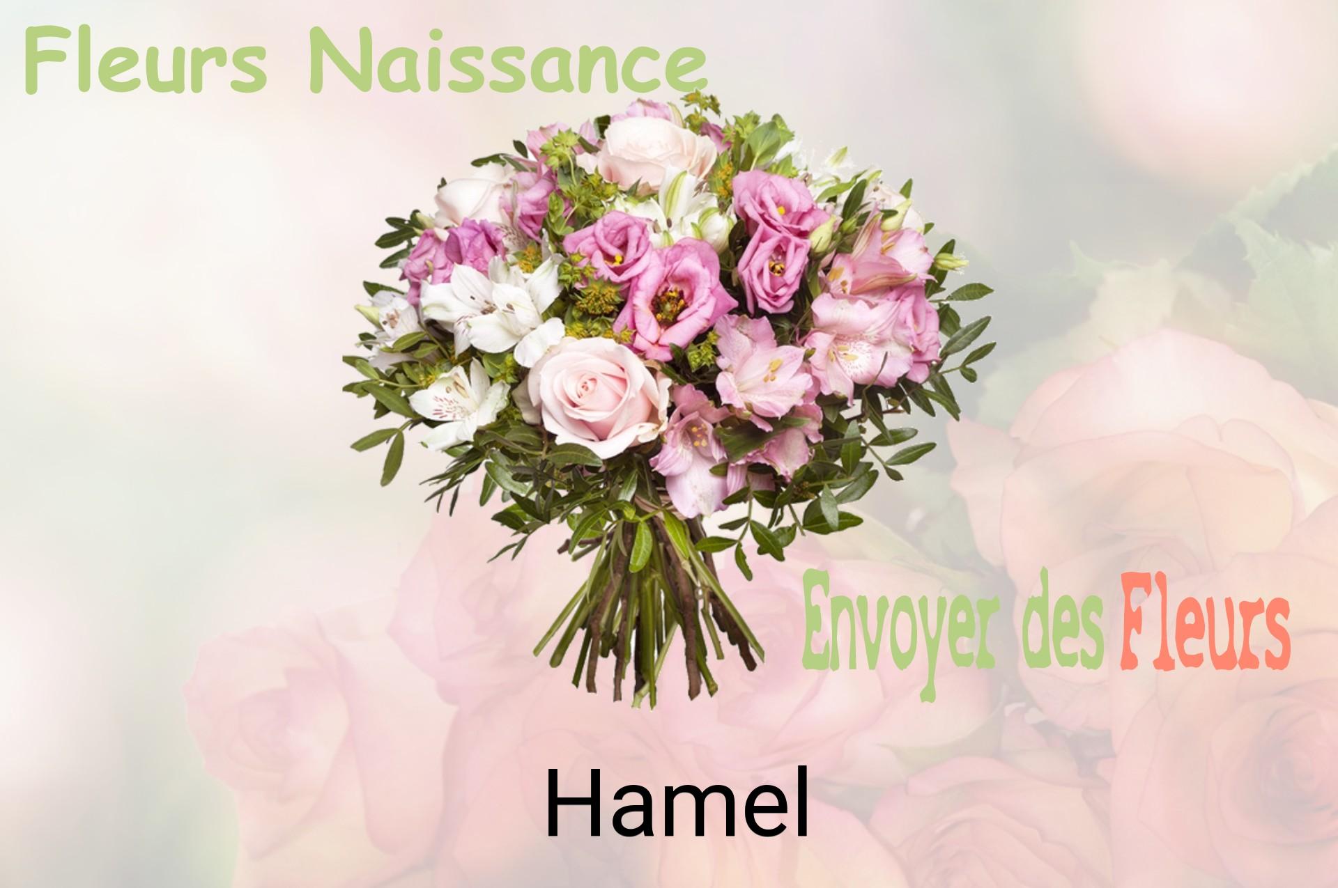 Bouquet de fleurs de naissance livré à Hamel